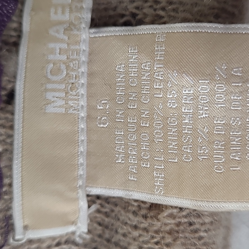 Lthr Gloves - cashmere/wool lining - Picture 9 of 9